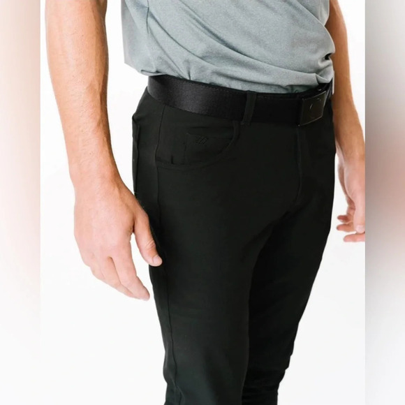 Zyia Men's Black Office Chinos NWT - Picture 3 of 12